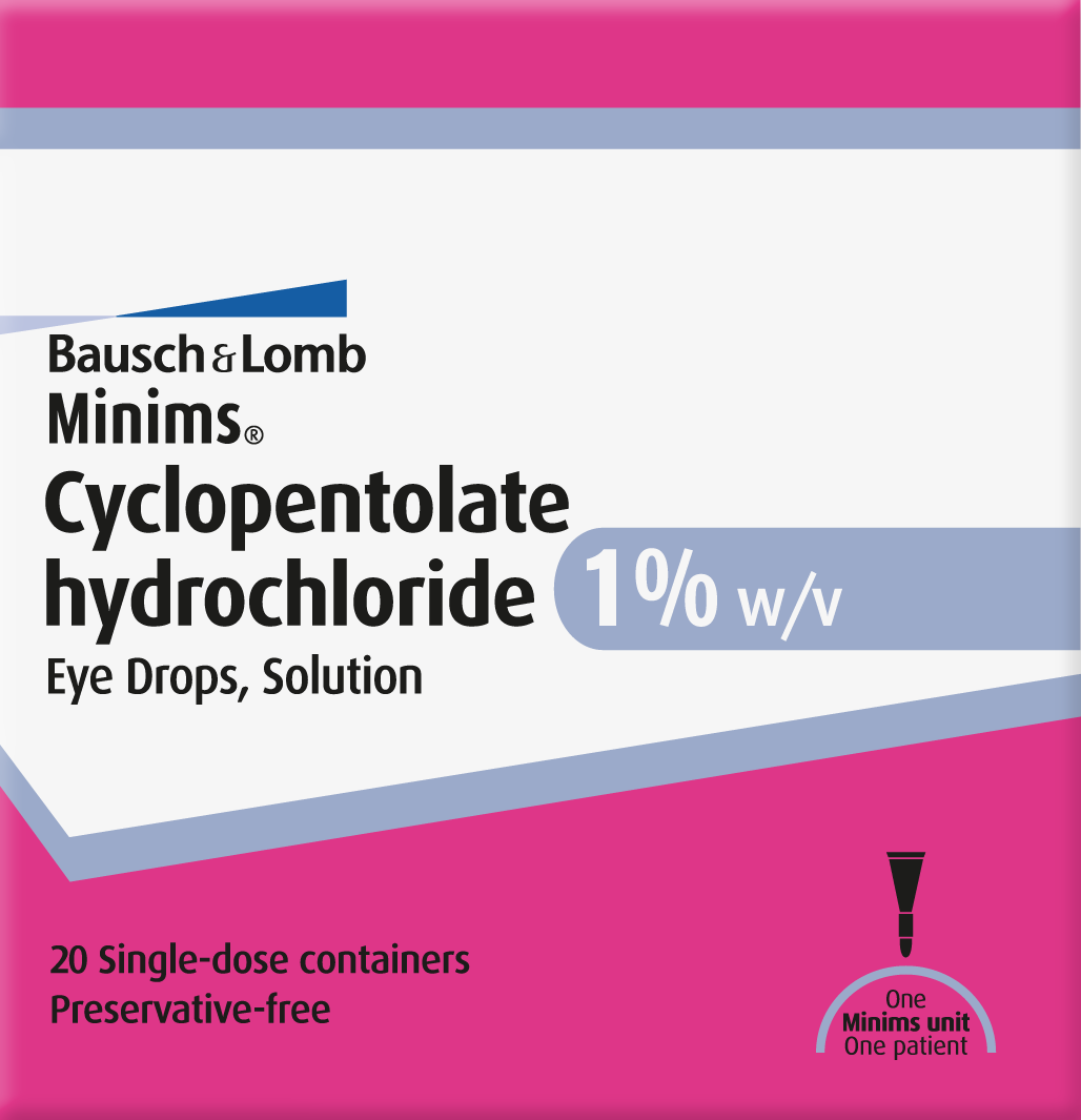 Minims® Cyclopentolate hydrochloride 1%