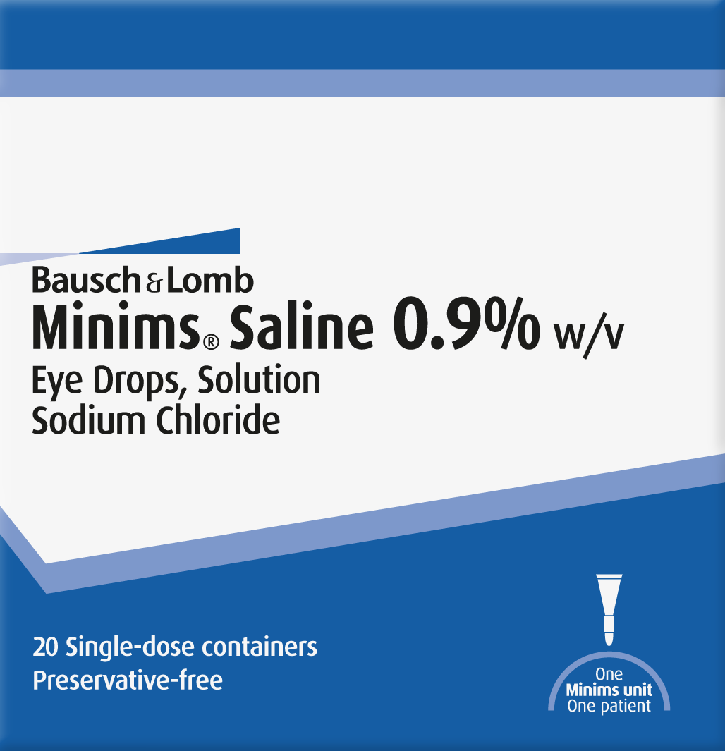 Minims® Saline 5% w/v, Eye Drops, Solution